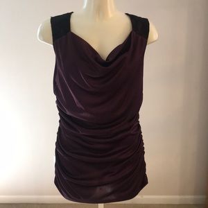 Maurice's burgundy tunic EUC